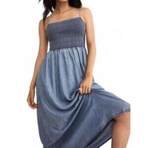 Z Supply Bayside Denim Midi Dress Size Small